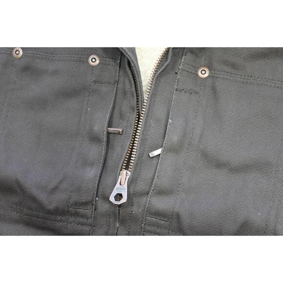 Dickies Sanded Duck Vest Sherpa Lined Jacket Brown Full Zip Womens XS XSMALL NWT - Picture 3 of 6